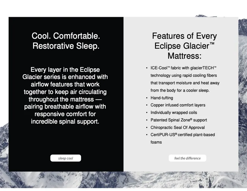 Eclipse Glacier Everest Luxury Firm Eurotop 4